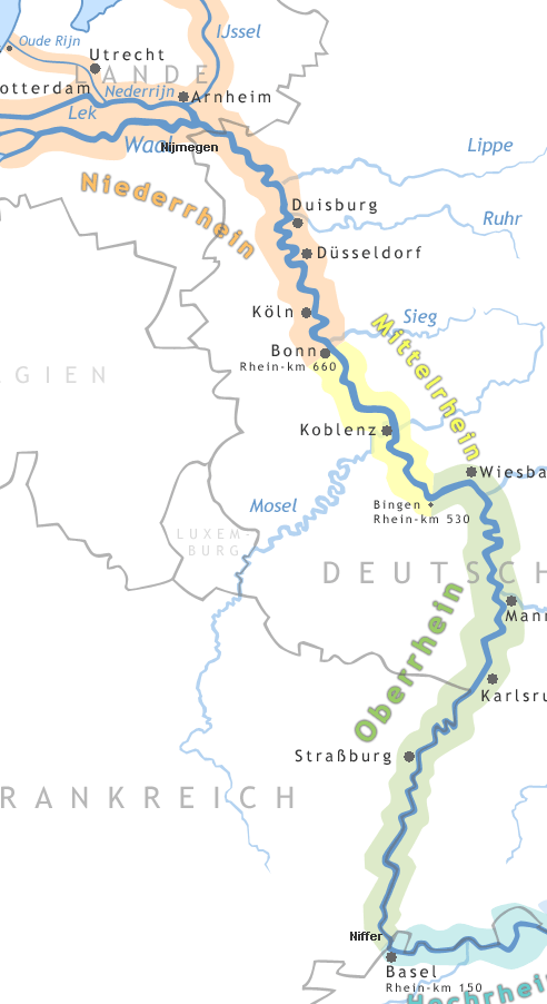 Rhein Karte